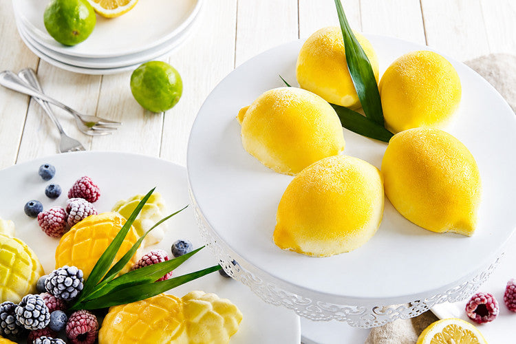 Moule pâtissier 4 citrons Silikomart en silicone blanc
