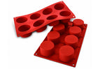 Moule en silicone professionnel Silikomart Silicon Flex 300x175mm 8 cylindres 90ml