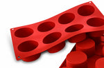 Moule en silicone professionnel Silikomart Silicon Flex 300x175mm 8 cylindres 90ml