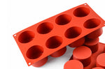 Moule en silicone professionnel Silikomart Silicon Flex 300x175mm 8 cylindres 123ml