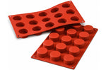 Moule en silicone professionnel Silikomart Silicon Flex 300x175mm 15 petits fours ronds