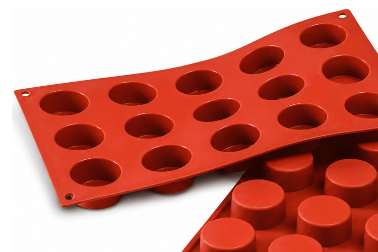 Moule en silicone professionnel Silikomart Silicon Flex 300x175mm 15 petits fours ronds