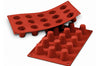 Moule en silicone professionnel Silikomart Silicon Flex 300x175mm 15 babas 3.5cm
