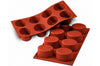 Moule en silicone professionnel Silikomart Silicon Flex 300x175mm 8 formes ovales