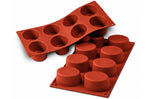 Moule en silicone professionnel Silikomart Silicon Flex 300x175mm 8 formes ovales