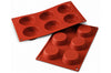Moule en silicone professionnel Silikomart Silicon Flex 300x175mm 6 tartelettes 7cm