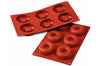 Moule en silicone professionnel Silikomart Silicon Flex 300x175mm 6 savarins 7.2cm