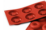 Moule en silicone professionnel Silikomart Silicon Flex 300x175mm 6 savarins 7.2cm