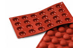 Moule en silicone professionnel Silikomart Silicon Flex 300x175mm 24 pomponnettes 3.4cm