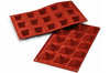 Moule en silicone professionnel Silikomart Silicon Flex 300x175mm 15 pyramides