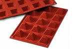 Moule en silicone professionnel Silikomart Silicon Flex 300x175mm 15 pyramides