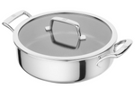Sauteuse provençale Zwilling Peak Ceraforce® HyCoat en inox et revêtement céramique avec couvercle en verre 26cm