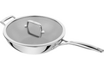 Wok Zwilling Peak Ceraforce® HyCoat en inox et revêtement céramique avec couvercle en verre 30cm