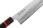 Couteau de chef 24cm japonais artisanal Wusaki Nawame AUS10 damas