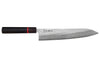 Couteau de chef 24cm japonais artisanal Wusaki Nawame AUS10 damas