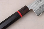 Couteau de chef 24cm japonais artisanal Wusaki Nawame AUS10 damas