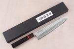 Couteau de chef 24cm japonais artisanal Wusaki Nawame AUS10 damas