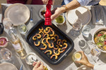 Plancha rectangulaire noire Peugeot Grill to table en céramique - 43cm