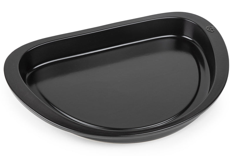 Plancha demi-lune noire Peugeot Grill to table en céramique - 43cm