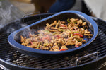 Plancha demi-lune noire Peugeot Grill to table en céramique - 43cm