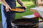 Plancha demi-lune noire Peugeot Grill to table en céramique - 43cm