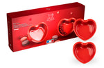 Set de 2 plats four Peugeot Appolia For You cœur rouge en céramique 13.5cm