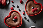 Set de 2 plats four Peugeot Appolia For You cœur rouge en céramique 13.5cm