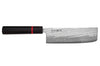 Couteau nakiri 16,5cm japonais artisanal Wusaki Nawame AUS10 damas