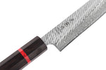 Couteau sujihiki 24cm japonais artisanal Wusaki Nawame AUS10 damas