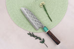 Couteau santoku 16,5cm japonais artisanal Makoto Kurosaki Samidorizuki SGStrix
