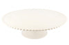 Présentoir à gâteau sur pied Patisdécor en céramique avec bord perlé 31cm