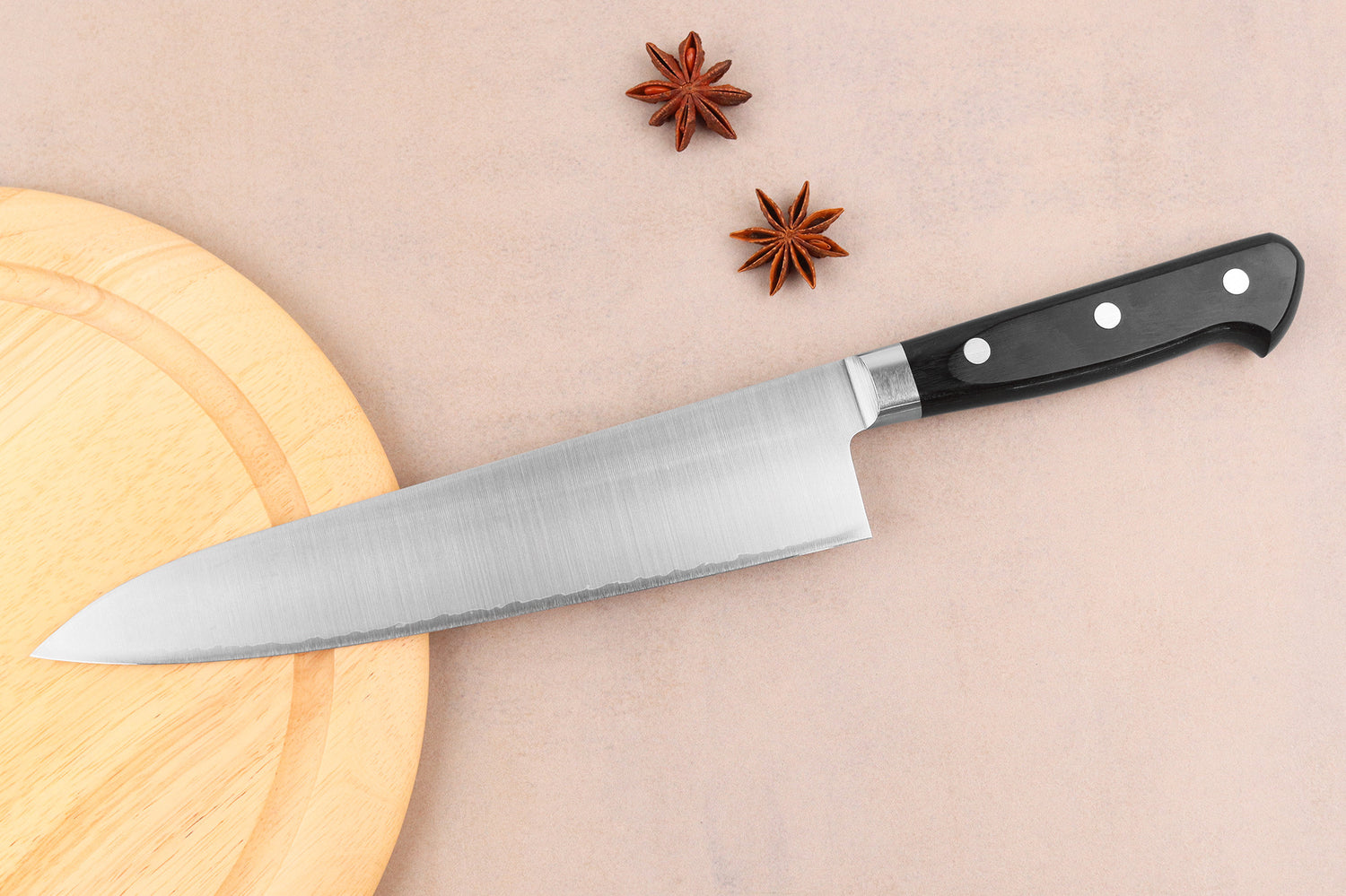 Couteau de chef 21cm japonais artisanal Takamura VG10 poli