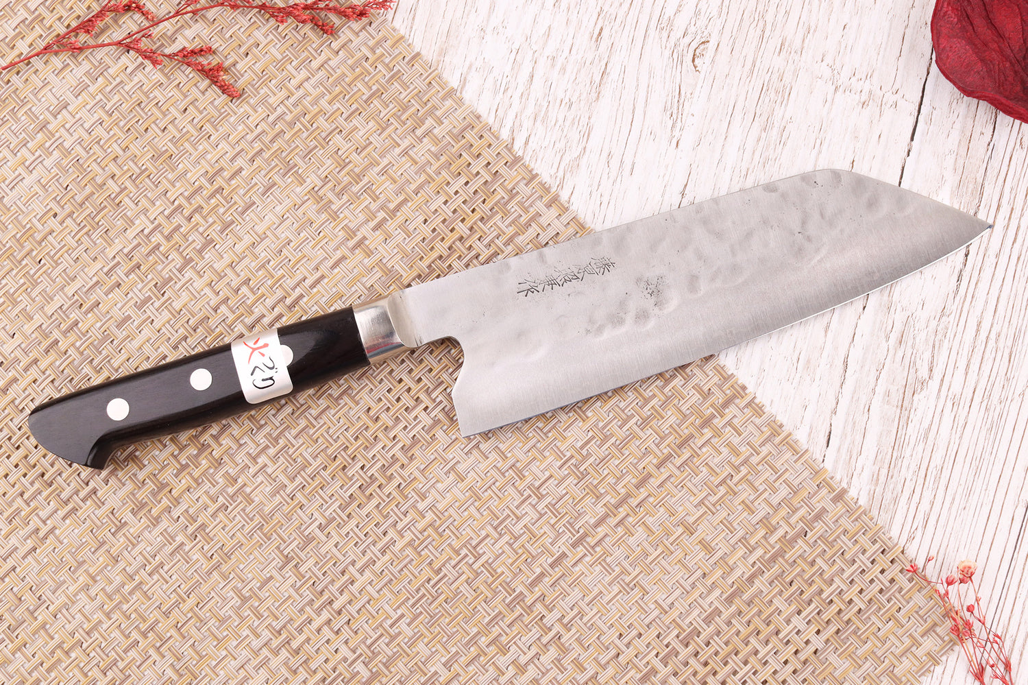 Couteau santoku 18cm artisanal japonais Fujiwara Maboroshi