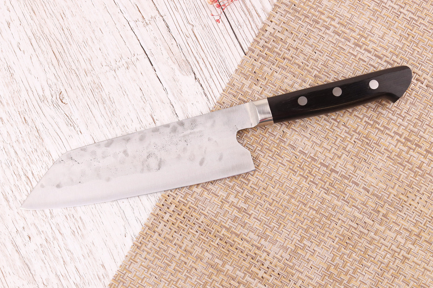 Couteau santoku 18cm artisanal japonais Fujiwara Maboroshi