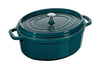 Cocotte ovale Staub en fonte émaillée La Mer - 31 cm