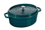 Cocotte ovale Staub en fonte émaillée La Mer - 31 cm