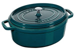 Cocotte ovale Staub en fonte émaillée La Mer - 37 cm
