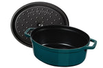 Cocotte ovale Staub en fonte émaillée La Mer