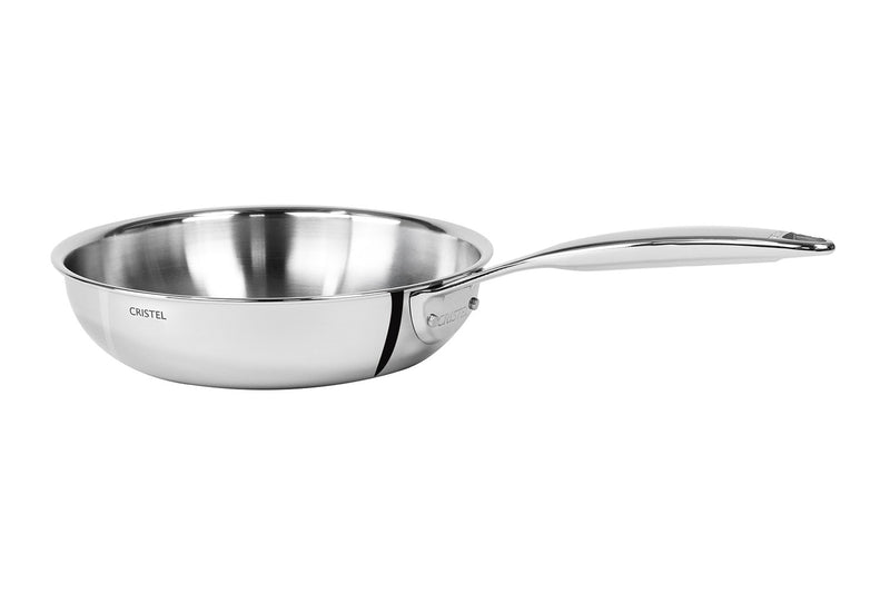 Poêle sautoir Cristel Castel'Pro en acier inoxydable 18/10 5 ply - 20cm