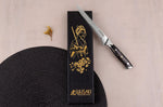 Couteau à désosser Wusaki Sakin Damas 10Cr 15cm manche en fibre de carbone et feuille d'or