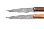 Set de 2 couteaux d'office Deejo Office Blossom manche en bois d'olivier et bois corail 9cm
