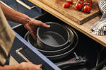 Set de cuisson 6 pièces Ballarini Torre 1 poêle 24cm + 1 poêle 28cm + 1 casserole 16cm + 3 poignées amovibles