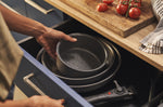 Set de cuisson 4 pièces Ballarini Torre 1 poêle 24cm + 1 poêle 28cm + 1 casserole 16cm + 1 poignée amovible