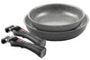 Set de cuisson 4 pièces Ballarini Torre 1 poêle 24cm + 1 poêle 28cm + 2 poignées amovibles