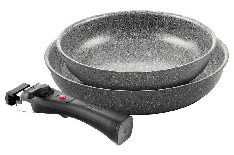Set de cuisson 3 pièces Ballarini Torre 1 poêle 24cm + 1 poêle 28cm + 1 poignée amovible
