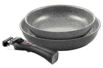Set de cuisson 3 pièces Ballarini Torre 1 poêle 24cm + 1 poêle 28cm + 1 poignée amovible