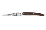 Set de 2 couteaux d'office Deejo Office Dandy et Latino manche en bois d'olivier et bois corail 9cm