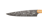 Couteau de chef Deejo Saporem Mundi 20cm manche en bois d'olivier