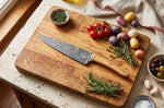 Couteau de chef Deejo Saporem Mundi 20cm manche en bois d'olivier