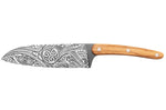 Couteau sankai Deejo Triskell 17cm manche en bois d'olivier